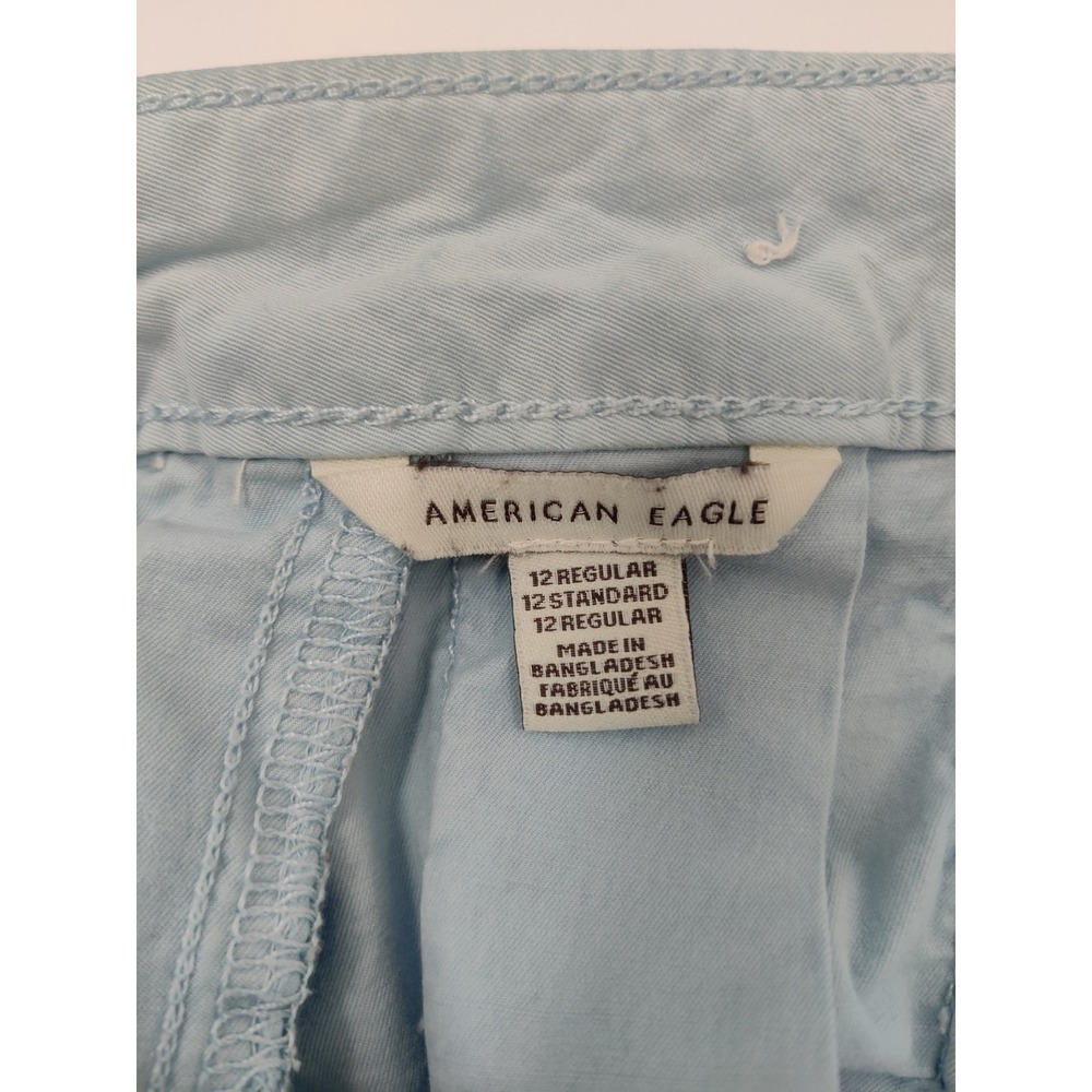 American Eagle Outfitters Pleated A-Line Women's Skirt Light Blue Size 12 - Picture 4 of 8
